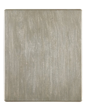 A.R.T. Furniture Morrissey Kirke End Table - Stylish Bezel Finish With Storage Drawer And Open Shelf For Elegance Silver, Silver Parawood Solids,Primavera Veneers,Metal 218303-2727