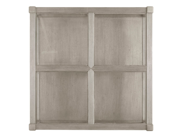 A.R.T. Furniture Morrissey Ellman Cocktail Table - Stylish Bezel Finish With Glass Top, Storage Drawers & Casters Silver, Silver Parawood Solids,Primavera Veneers,Glass,Metal 218301-2727