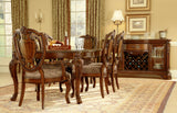 A.R.T. Furniture Old World 8pc Dining Rect Table Set with China Cabinet 143220-2606S8 Brown 143220-2606S8