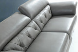 VIG Furniture Divani Casa Perry Modern Grey Leather Sofa Set VGBNS-9199-GRY