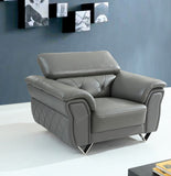 VIG Furniture Divani Casa Perry Modern Grey Leather Sofa Set VGBNS-9199-GRY