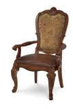 A.R.T. Furniture Old World Dining 7pc Pedestal Table with Upholstered Chair Set 143221-2606S7 Brown 143221-2606S7