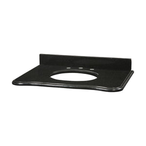 Malago 37-inch Stone Top - Black Granite for Oval Undermount Sink S-MALAGO-36BK N/A