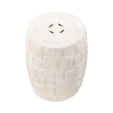 Cambeck Accent Stool - White S0015-8103 Elk Home