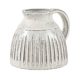 Muriel Pitcher - Small Aged White Glazed S0017-8211 Elk Home