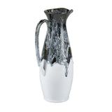 Gallemore Pitcher - Black and White Glazed S0017-9734 Elk Home