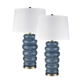 Barden 30'' High 1-Light Table Lamp - Set of 2 Blue S0019-10283/S2 Elk Home