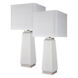 Luke 34.5'' High 1-Light Table Lamp - Set of 2 White S0019-10287/S2 Elk Home