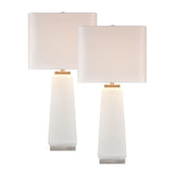 Luke 34.5'' High 1-Light Table Lamp - Set of 2 White