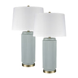 Knox 30'' High 1-Light Table Lamp - Set of 2 Light Blue S0019-10294/S2 Elk Home