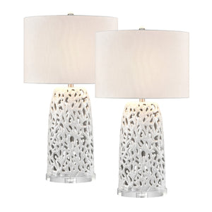 Bowen 31.5'' High 1-Light Table Lamp - Set of 2 White S0019-10308/S2 Elk Home