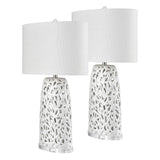 Bowen 31.5'' High 1-Light Table Lamp - Set of 2 White S0019-10308/S2 Elk Home