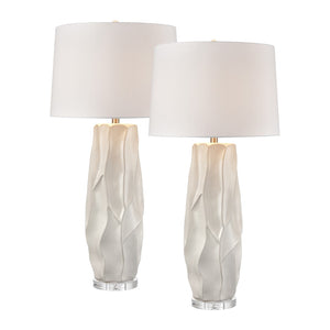 Parker 37.5'' High 1-Light Table Lamp - Set of 2 Gloss White S0019-10314/S2 Elk Home