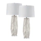 Parker 37.5'' High 1-Light Table Lamp - Set of 2 Gloss White S0019-10314/S2 Elk Home