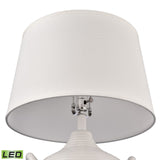 Oxford 25'' High 1-Light Table Lamp - White - Includes LED Bulb S0019-10343-LED Elk Home