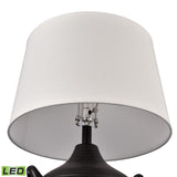 Oxford 25'' High 1-Light Table Lamp - Black - Includes LED Bulb S0019-10344-LED Elk Home