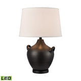 Oxford 25'' High 1-Light Table Lamp - Black - Includes LED Bulb S0019-10344-LED Elk Home