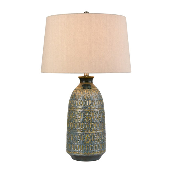 Burnie 28'' High 1-Light Table Lamp - Blue Glazed S0019-11143 Elk Home