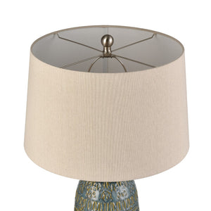 Burnie 28'' High 1-Light Table Lamp - Blue Glazed S0019-11143 Elk Home