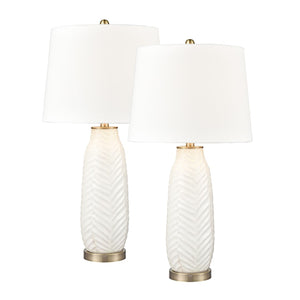 Bynum 29'' High 1-Light Table Lamp - Set of 2 White S0019-8034/S2 Elk Home