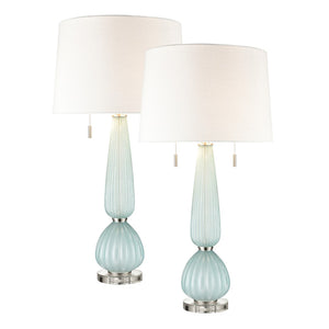 Mariani 34'' High 2-Light Table Lamp - Set of 2 Blue S0019-8039/S2 Elk Home