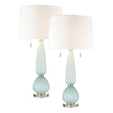 Mariani 34'' High 2-Light Table Lamp - Set of 2 Blue