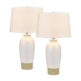 Peli 29'' High 1-Light Table Lamp - Set of 2 White S0019-9469/S2 Elk Home