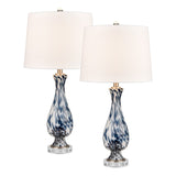 Cordelia Sound 30'' High 1-Light Table Lamp - Set of 2 Blue S0019-9475/S2 Elk Home