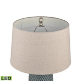 Dawlish Bay 31'' High 1-Light Table Lamp - Blue - Includes LED Bulb S0019-9484-LED Elk Home