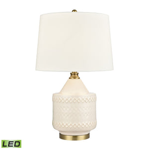 Buckley 27'' High 1-Light Table Lamp - White - Includes LED Bulb S0019-9488-LED Elk Home