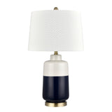 Shotton 27'' High 1-Light Table Lamp - Navy S0019-9490 Elk Home