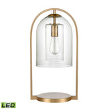 Bell Jar 20'' High 1-Light Desk Lamp - Aged Brass - Includes LED Bulb S0019-9579-LED Elk Home