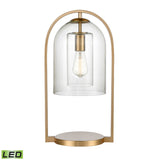 Bell Jar 20'' High 1-Light Desk Lamp - Aged Brass - Includes LED Bulb S0019-9579-LED Elk Home