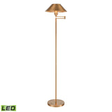 Arcadia 63'' High 1-Light Floor Lamp - Aged Brass - Includes LED Bulb S0019-9604-LED Elk Home