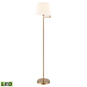 Scope 65'' High 1-Light Floor Lamp - Aged Brass - Includes LED Bulb S0019-9606-LED Elk Home