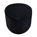 Linder Storage Ottoman - Black S0035-9184 Elk Home