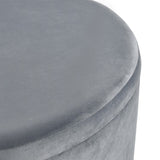 Linder Storage Ottoman - Charcoal S0035-9185 Elk Home