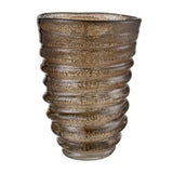 Metcalf Vase - Large Bubbled Brown S0047-11323 Elk Home