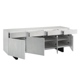 Checkmate Credenza - Checkmate White S0075-9864 Elk Home