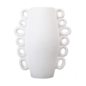 Rinko Tall Vase - White S0077-12105 Elk Home