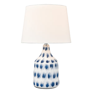 Colmar 18'' High 1-Light Table Lamp - Blue S019-7270 Elk Home