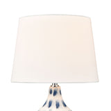 Colmar 18'' High 1-Light Table Lamp - Blue S019-7270 Elk Home