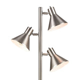 Loman 65'' High 3-Light Floor Lamp - Satin Nickel S019-7279 Elk Home