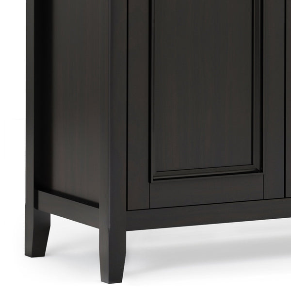 English Elm Amherst 66" Solid Wood Storage Cabinet In Hickory Brown - Stylish Buffet With Adjustable Shelves B136P158352