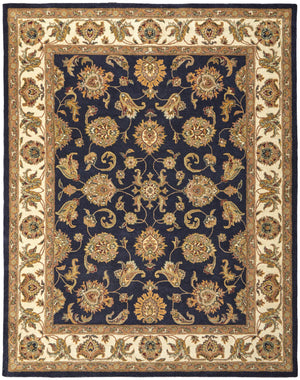 Feizy Rugs Wagner Hand Tufted Wool Oriental Rug - Durable, Stain-resistant Design Perfect For High-traffic Areas Blue,Tan,Gold Wool Wgr8944fnvybgef00