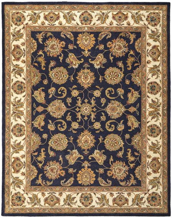 Feizy Rugs Wagner Hand Tufted Wool Oriental Rug - Durable, Stain-resistant Design Perfect For High-traffic Areas Blue,Tan,Gold Wool Wgr8944fnvybgef00