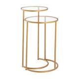 Marino Accent Table - Gold S0805-11201/S2 Elk Home