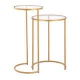 Marino Accent Table - Gold S0805-11201/S2 Elk Home