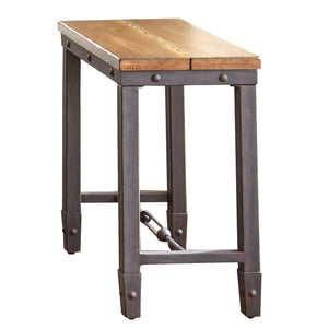 English Elm Steve Silver - Ashford Chairside End Table - Stylish Two-Tone Design, Durable Metal Frame For Small Spaces B081P157564-GIGA