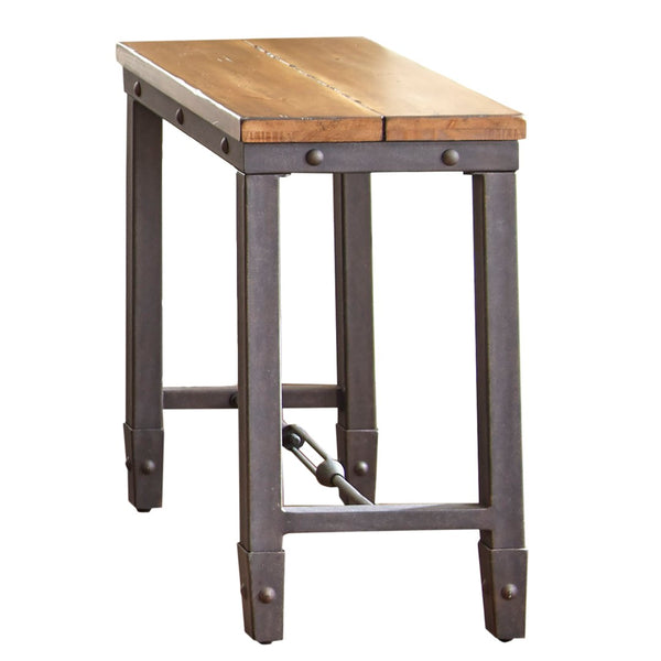 English Elm Steve Silver - Ashford Chairside End Table - Stylish Two-Tone Design, Durable Metal Frame For Small Spaces B081P157564-GIGA